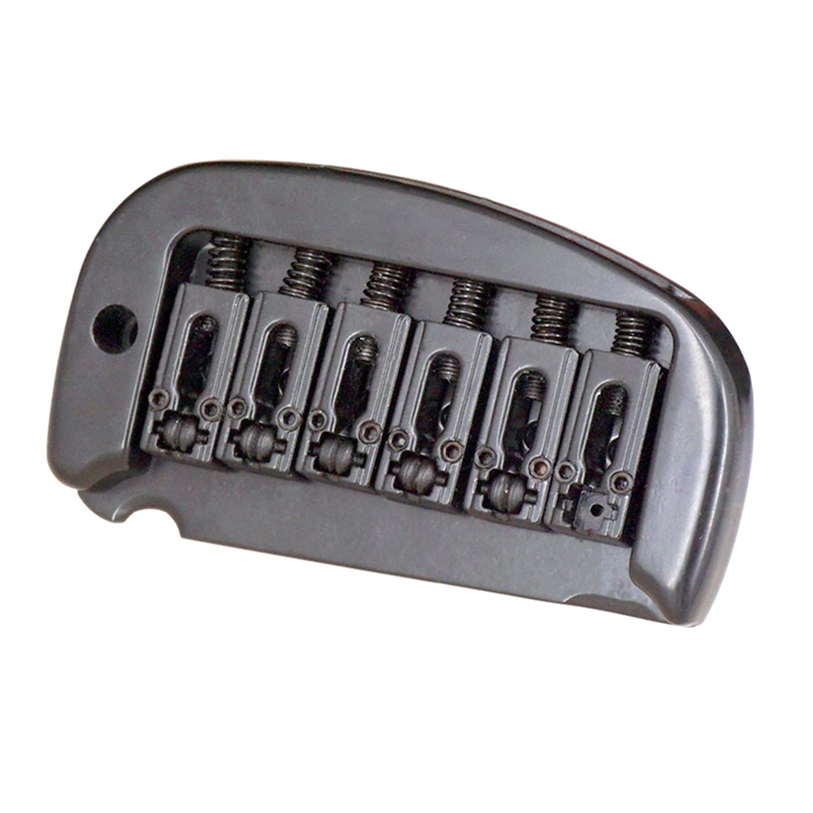 6-String Electric Guitar Roller Saddle Tremolo Bridge System - Black | Premium Guitar Bridge Replacement for Smooth Vibrato & Stable Tuning | Perfect for Rock, Blues & Metal Performances