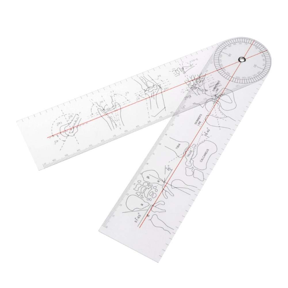 KDABJD Multi-Function Goniometer Protractor - Precision Angle Measuring Tool with Multi-Rule Scale for Woodworking, Metalworking & DIY Projects