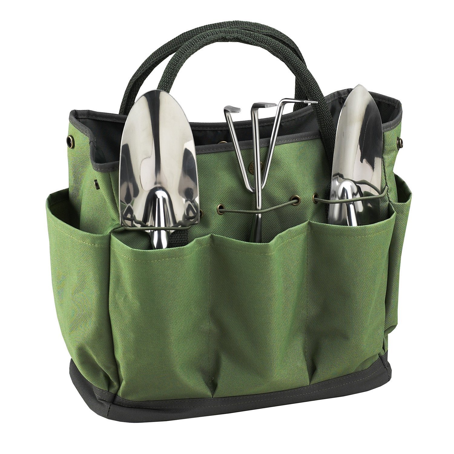 **Heavy Duty Garden Tote Bag with Multiple Pockets - Waterproof Gardening Tool Organizer for Outdoor Planting, Yard Work & Landscaping - Compact Storage for Hand Tools, Pruners & Supplies (Ideal for Gardeners, Farmers & DIY Enthusiasts)**    *(Use Cases: Perfect for carrying gardening tools, seeds, gloves, and small plants while working in your backyard, greenhouse, or farm. Great gift for plant lovers and outdoor hobbyists!)*