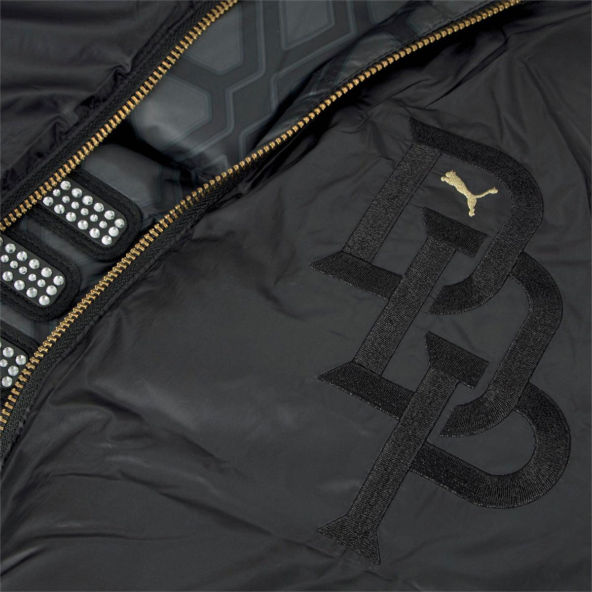 Dapper Dan Reversible Puffer Jacket for Men - Puma Black | Lightweight Warm Winter Coat | Streetwear Fashion & Outdoor Activities