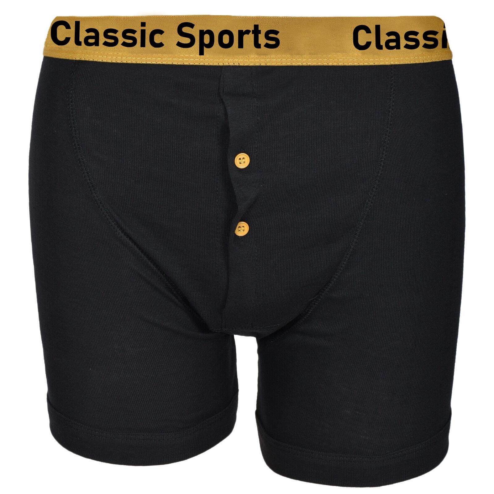 Premium Men's Boxer Shorts - Soft Cotton Underwear with Button Fly & Branded Waistband | Comfortable for Daily Wear, Workout & Sleep