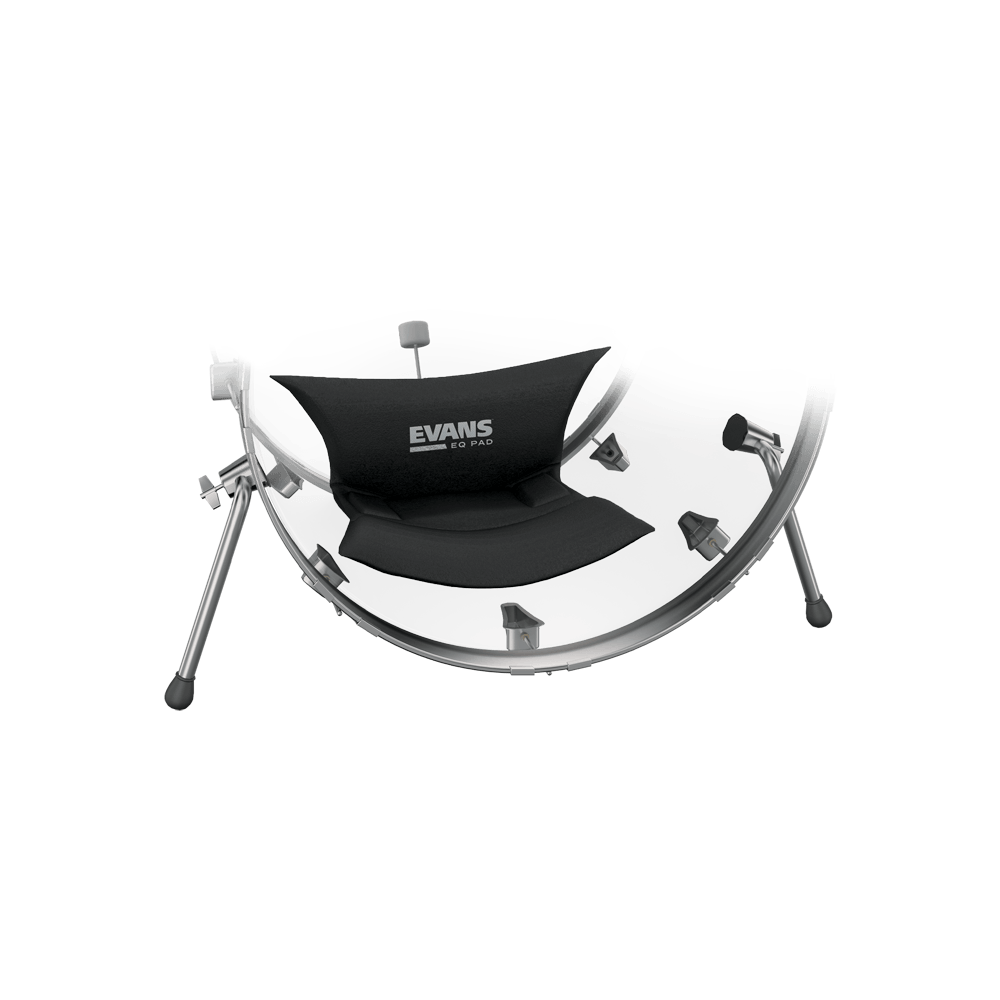 Evans EQ Bass Drum Muffling Pad - Professional Drum Dampener for Clearer Sound | Perfect for Live Performances, Studio Recording & Practice Sessions
