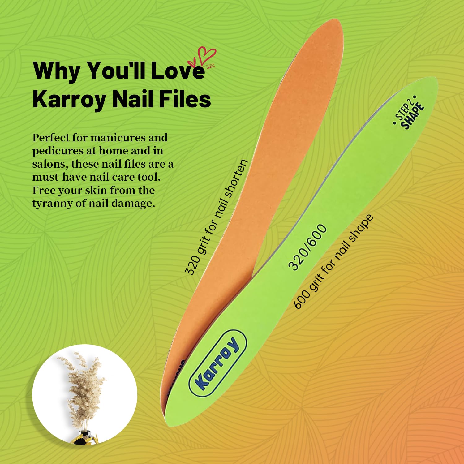 Professional Nail File and Buffer Set - 20pcs 320/600 Grit Nail Files for Natural & Gel Nails, Manicure & Pedicure Tools for Women - Perfect for Home Salon, Travel, and DIY Nail Care (C-Skateboard Design)