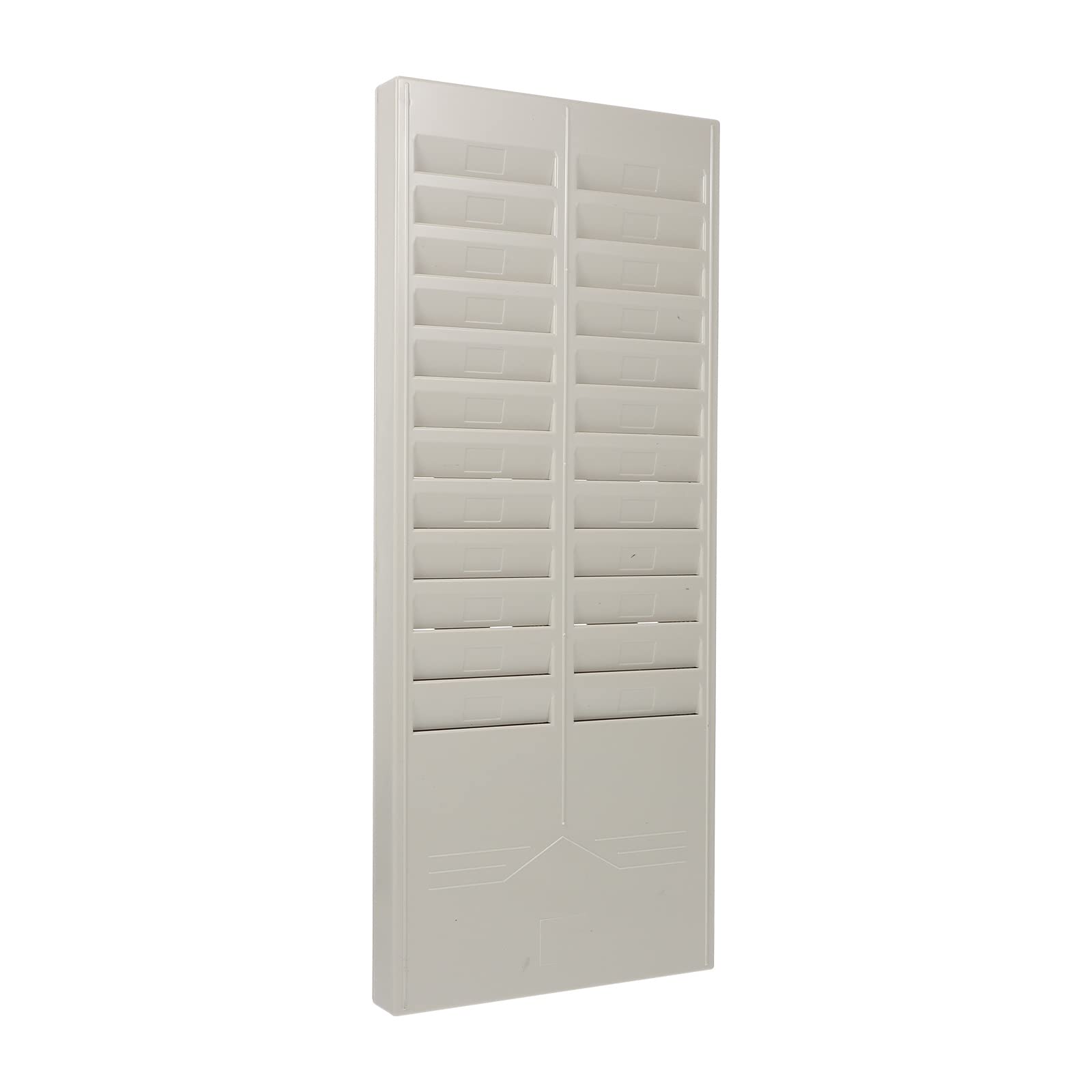 Cabilock 24-Slot Attendance Card Holder - Durable Plastic Card Rack for Time Clock Machines - Perfect for Office, School, and Workplace Organization