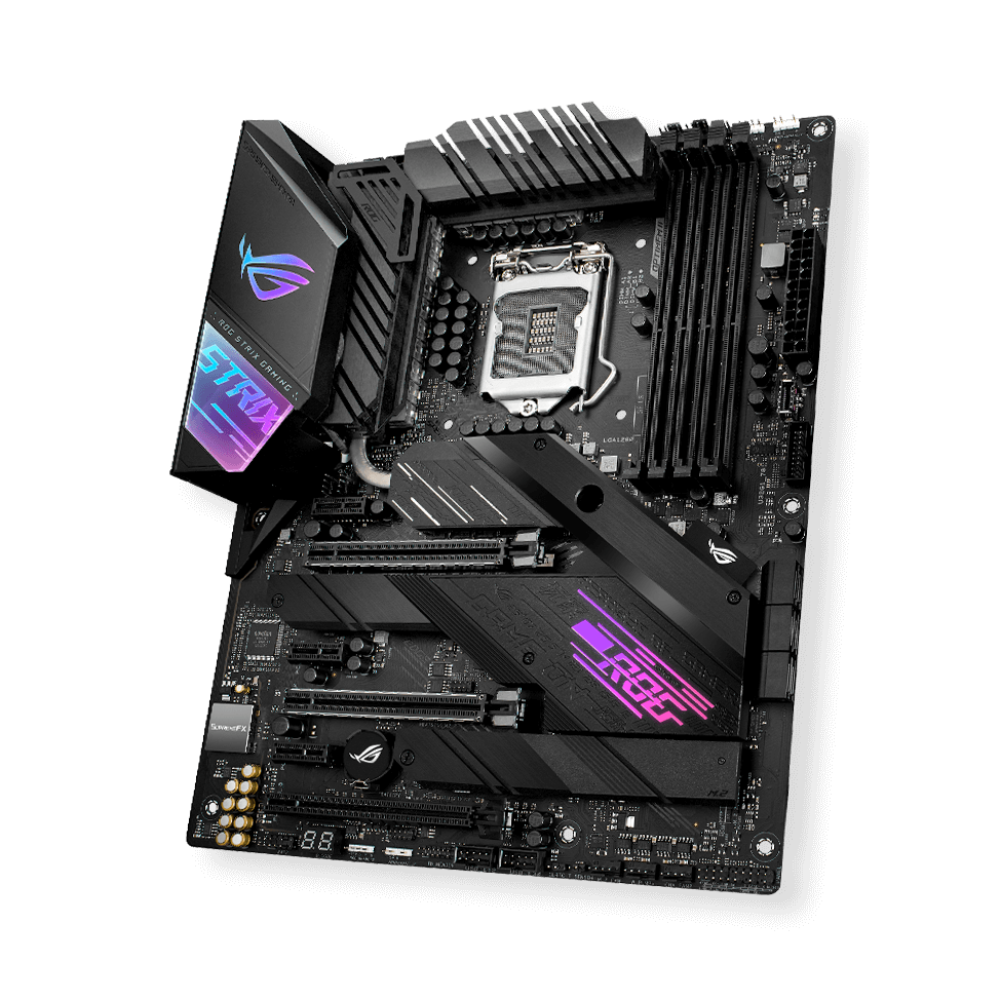 ASUS ROG STRIX Z490-E Gaming Motherboard - Intel Z490 ATX, LGA 1200 Socket, WiFi 6, 2.5G LAN, PCIe 3.0, Aura Sync RGB - Perfect for High-Performance Gaming PCs and Streaming Setups