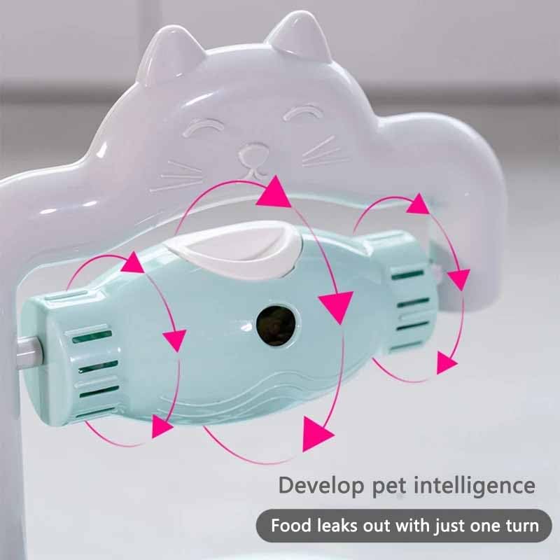 SKOFRI 2 in 1 Automatic Pet Feeder and Water Dispenser for Dogs & Cats - Spill Proof Pet Drinking Fountain with Bottle - Perfect for Puppy, Kitten, and Pet Feeding at Home or Travel