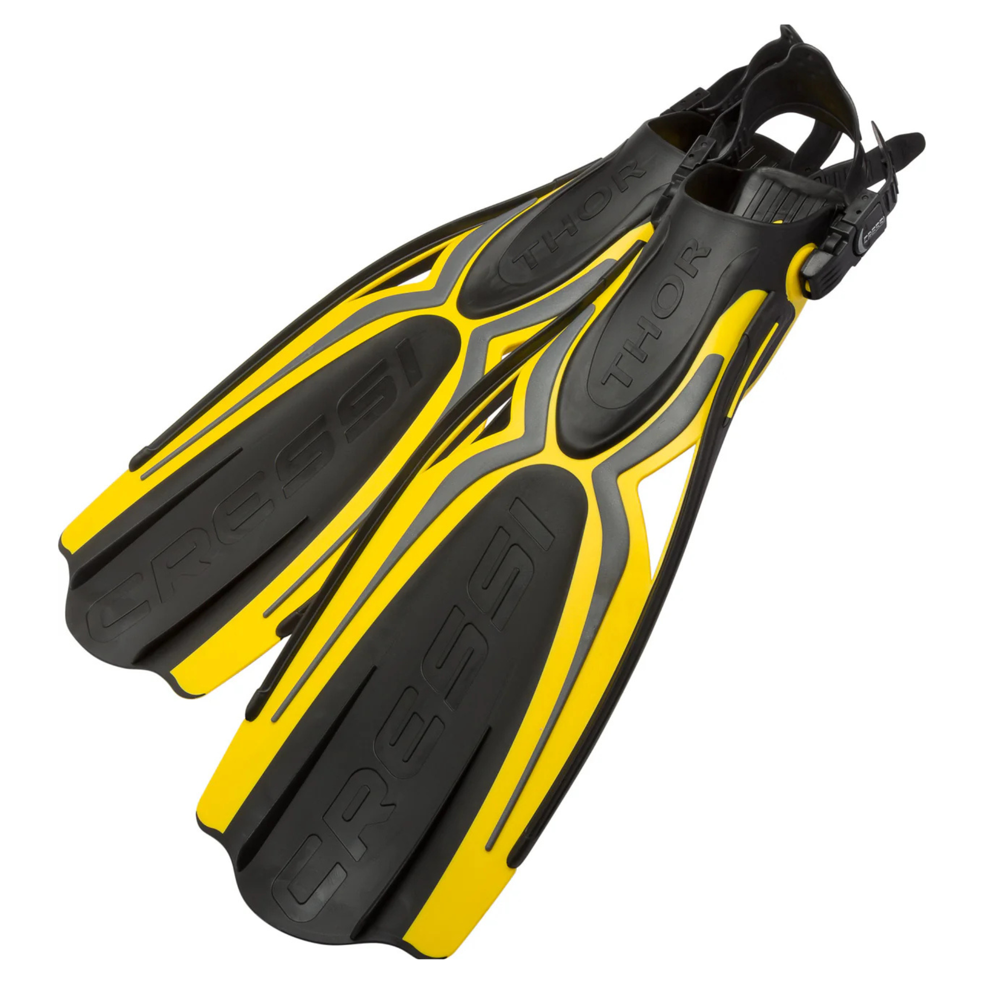 Cressi Free Diving Snorkel & Fin Set - Professional Snorkeling Gear for Scuba Diving, Spearfishing & Underwater Exploration - Perfect for Ocean Adventures & Beach Vacations