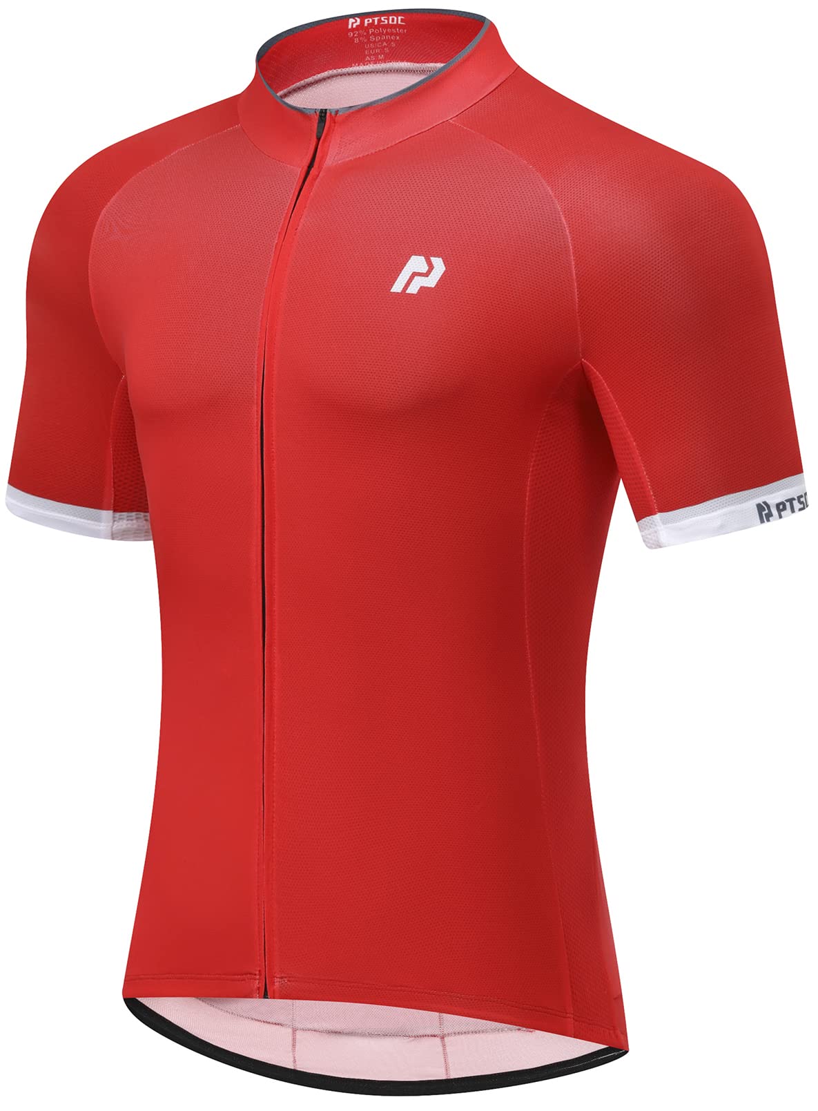 **Men's Cycling Jersey - Quick Dry Short Sleeve Bike Shirt with Full Zipper & Pocket | Breathable Bicycle Clothing for Road & Mountain Biking | Comfortable for Training & Outdoor Sports**