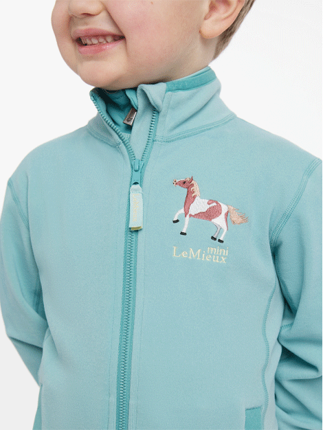 Le Mieux Mini Mari Fleece Zip Through Jacket - Cozy & Stylish Outerwear for Women - Perfect for Casual Outings, Travel & Outdoor Adventures