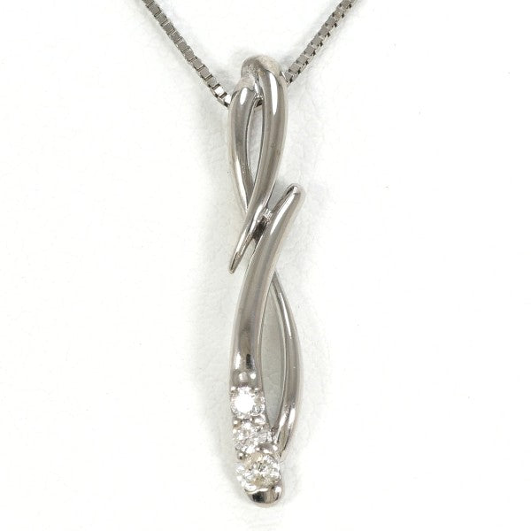 18K White Gold Diamond Necklace for Women - Elegant Pendant Jewelry Gift for Anniversary, Wedding & Special Occasions