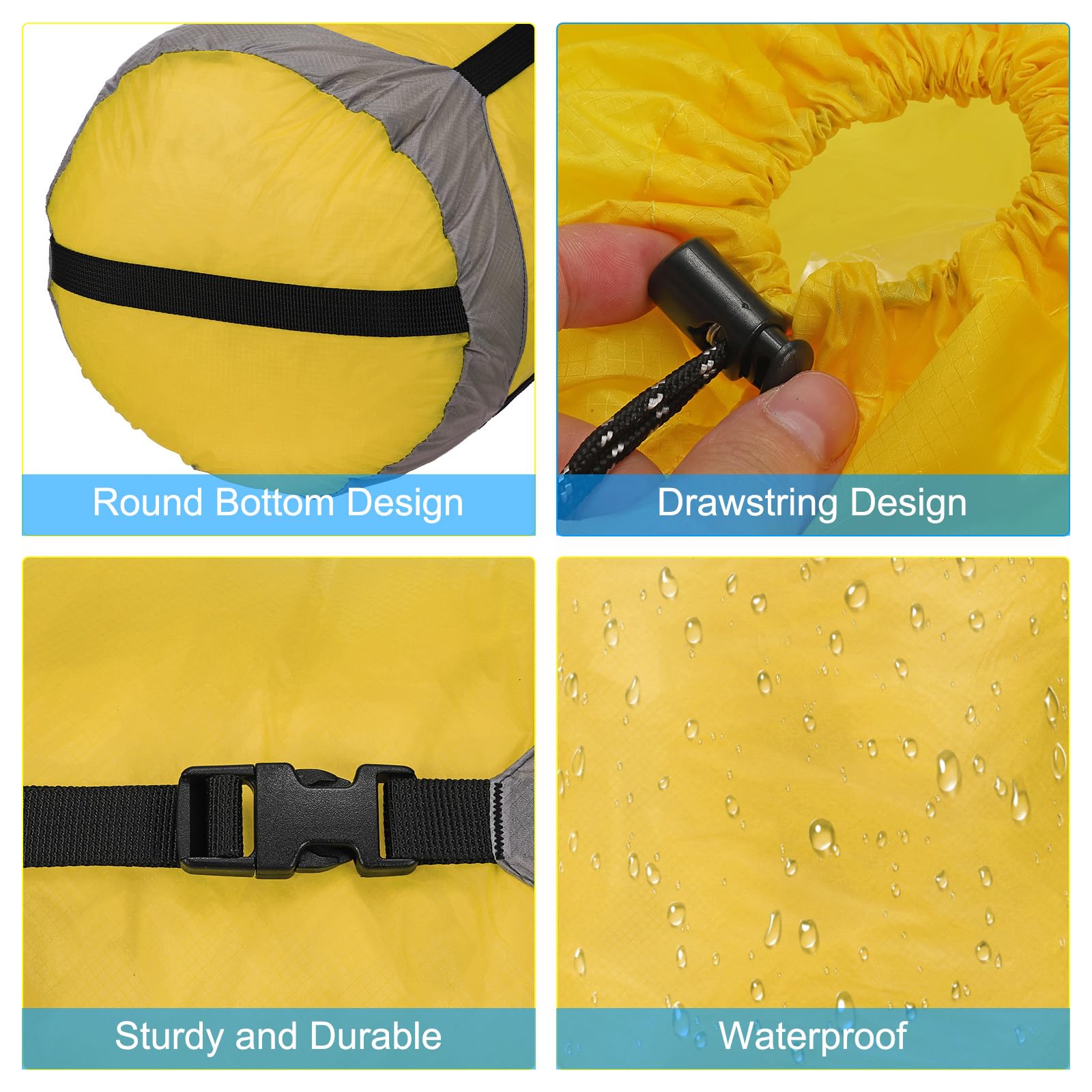 PATIKIL Waterproof Compression Sack for Backpacking & Camping - Lightweight Portable Gear Storage Bag for Outdoor Adventures, Hiking, and Travel