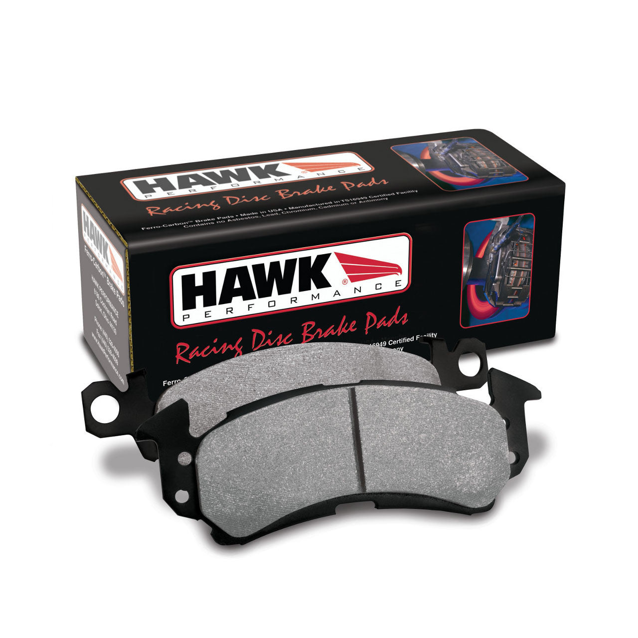 Hawk HP Plus Brake Pads for Subaru WRX STI 2015-2017 | High Performance Street & Track Brake Pads | Perfect for Daily Driving and Motorsports