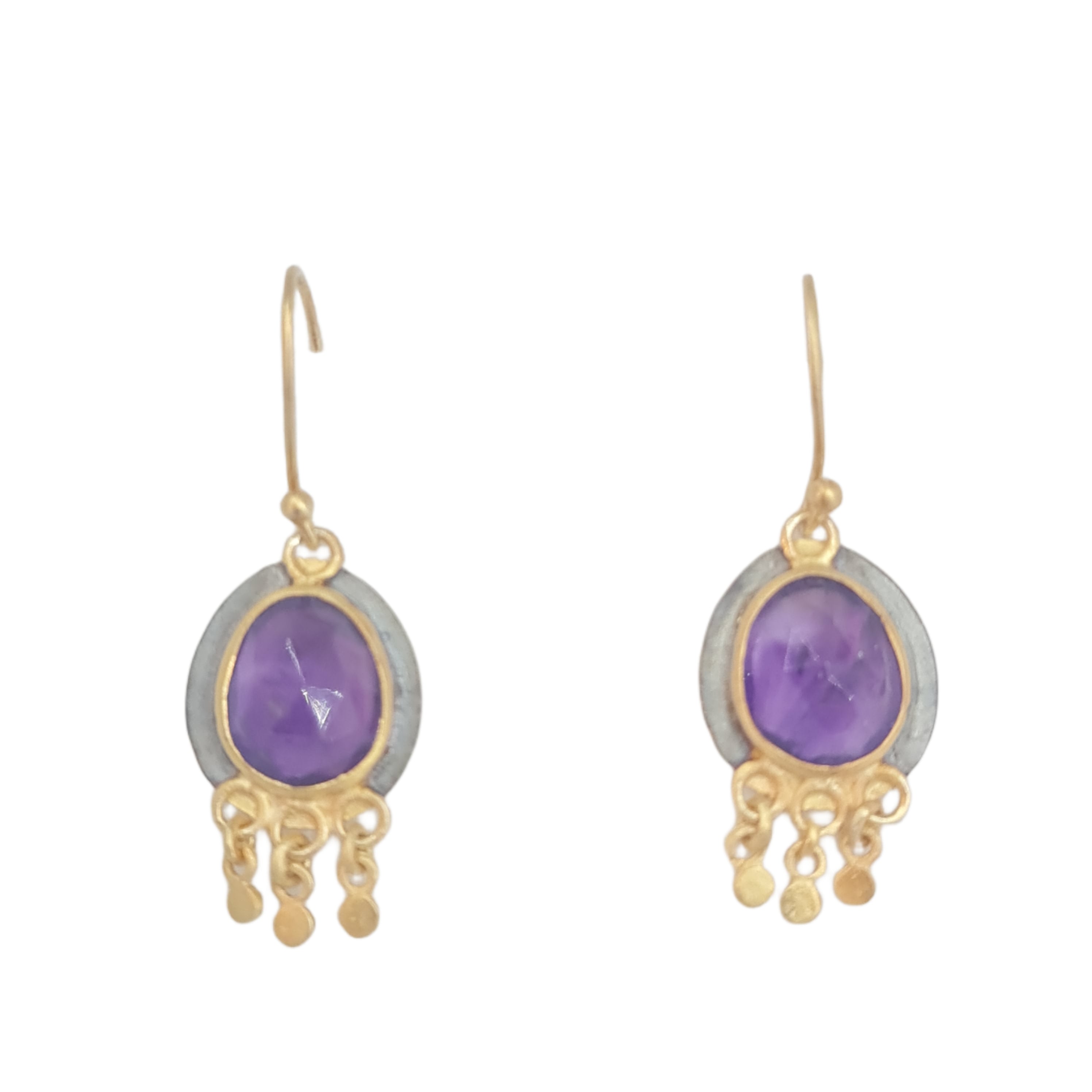 Amethyst Drop Earrings for Women - Elegant Purple Gemstone Dangle Earrings | Perfect for Weddings, Parties & Evening Events