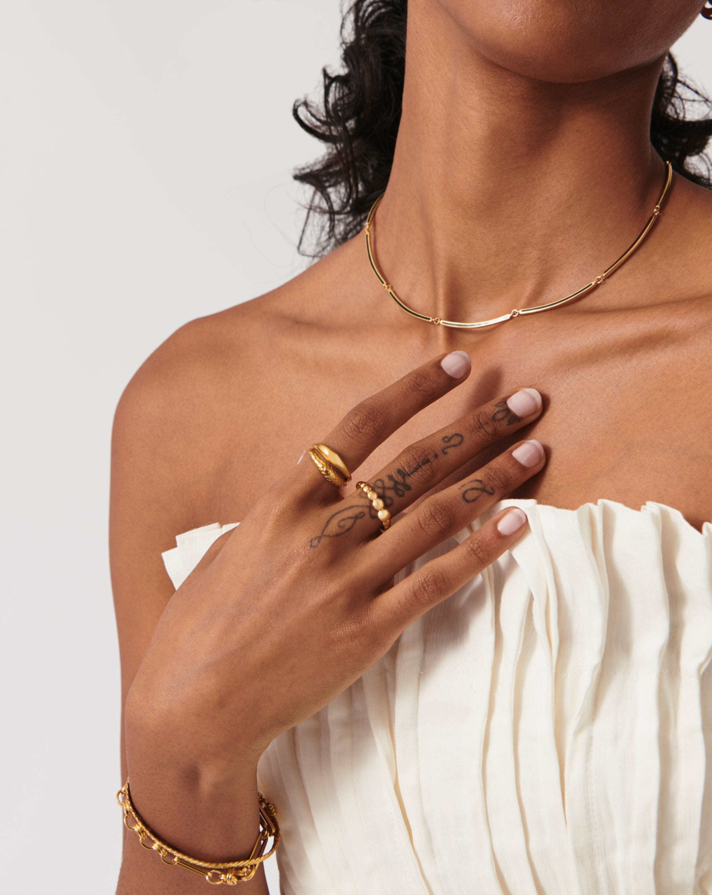18k Gold Vermeil Beaded Stacking Rings for Women - Elegant Layered Jewelry for Everyday Wear & Special Occasions