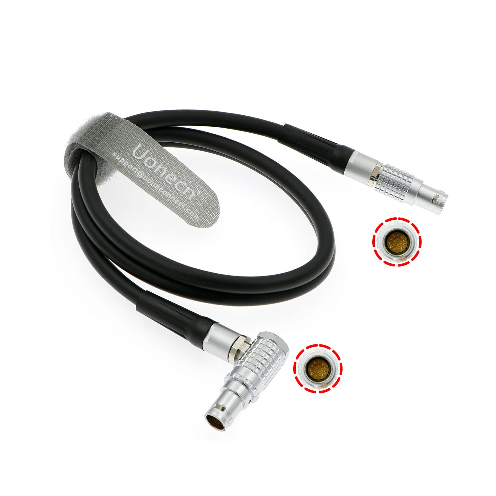 Uonecn LCD EVF Cable for RED Touch LCD - 16 Pin Male to Male FGG.1b to FHG.1b Replacement Cable Compatible with RED Epic, Scarlet, One (Perfect for On-Set Filmmaking & Camera Rigging)