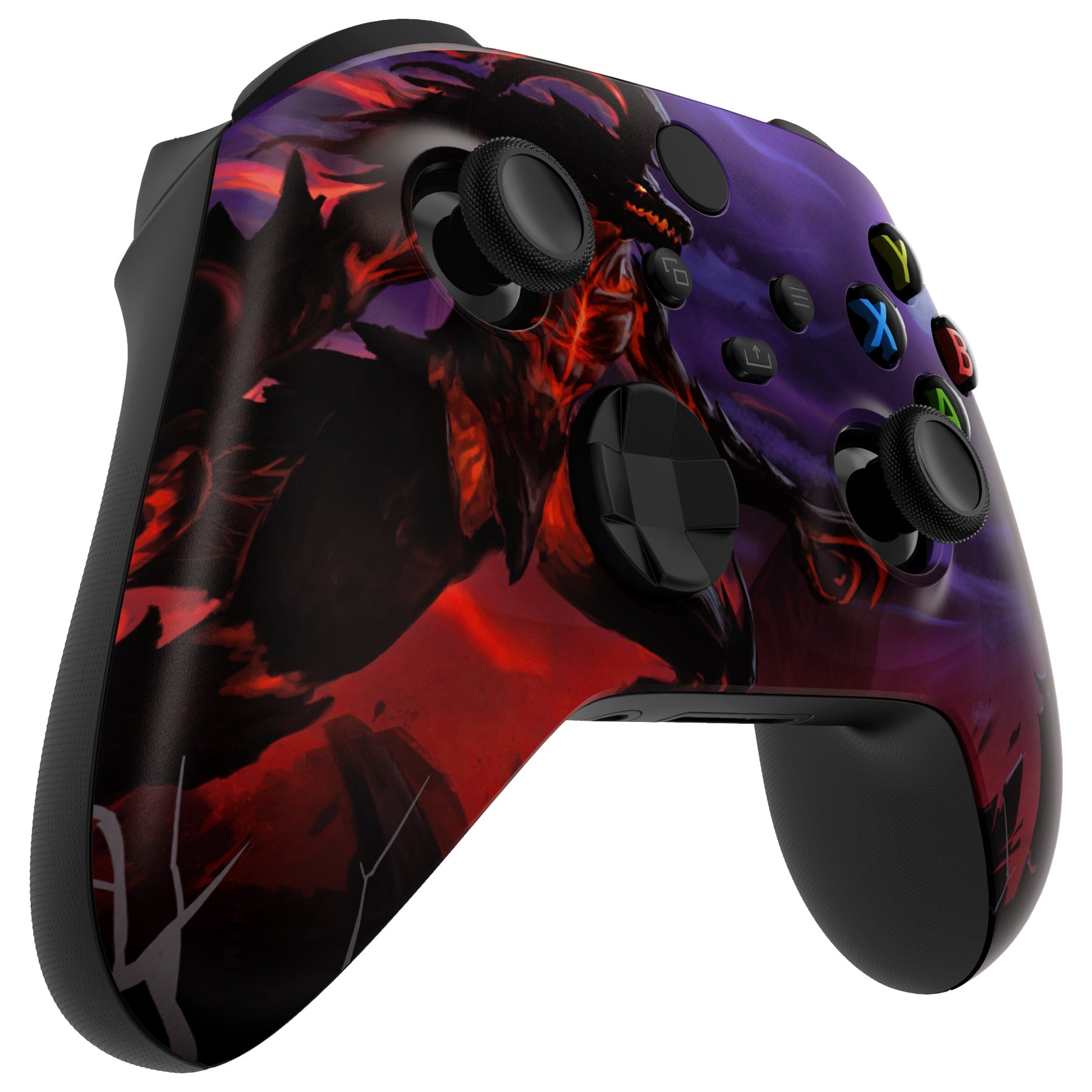 eXtremeRate Dragon King Soft Touch Grip Faceplate Replacement for Xbox Series X/S Controller - Premium Shell Case Accessory (Controller Not Included) FX3R006 - Perfect for Gaming, Streaming & Esports