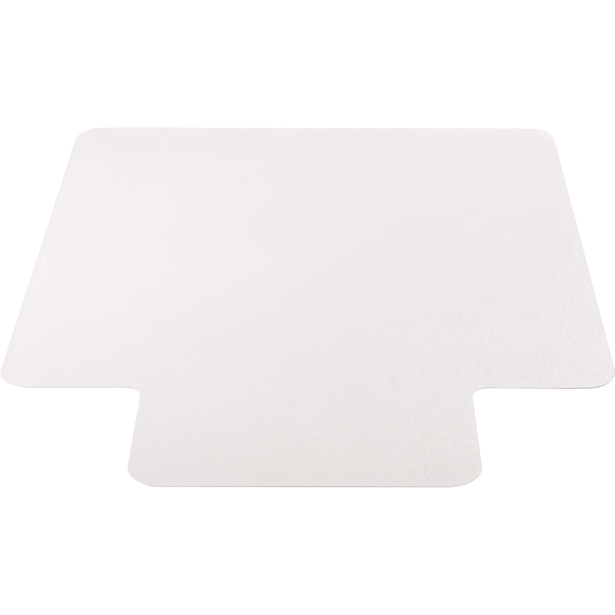 Lorell LLR69168 Clear Hard Floor Wide Lip Vinyl Chairmat - 1 Each - Protects Hardwood & Tile Floors from Office Chair Damage - Perfect for Home Office, Study Room & Workspace