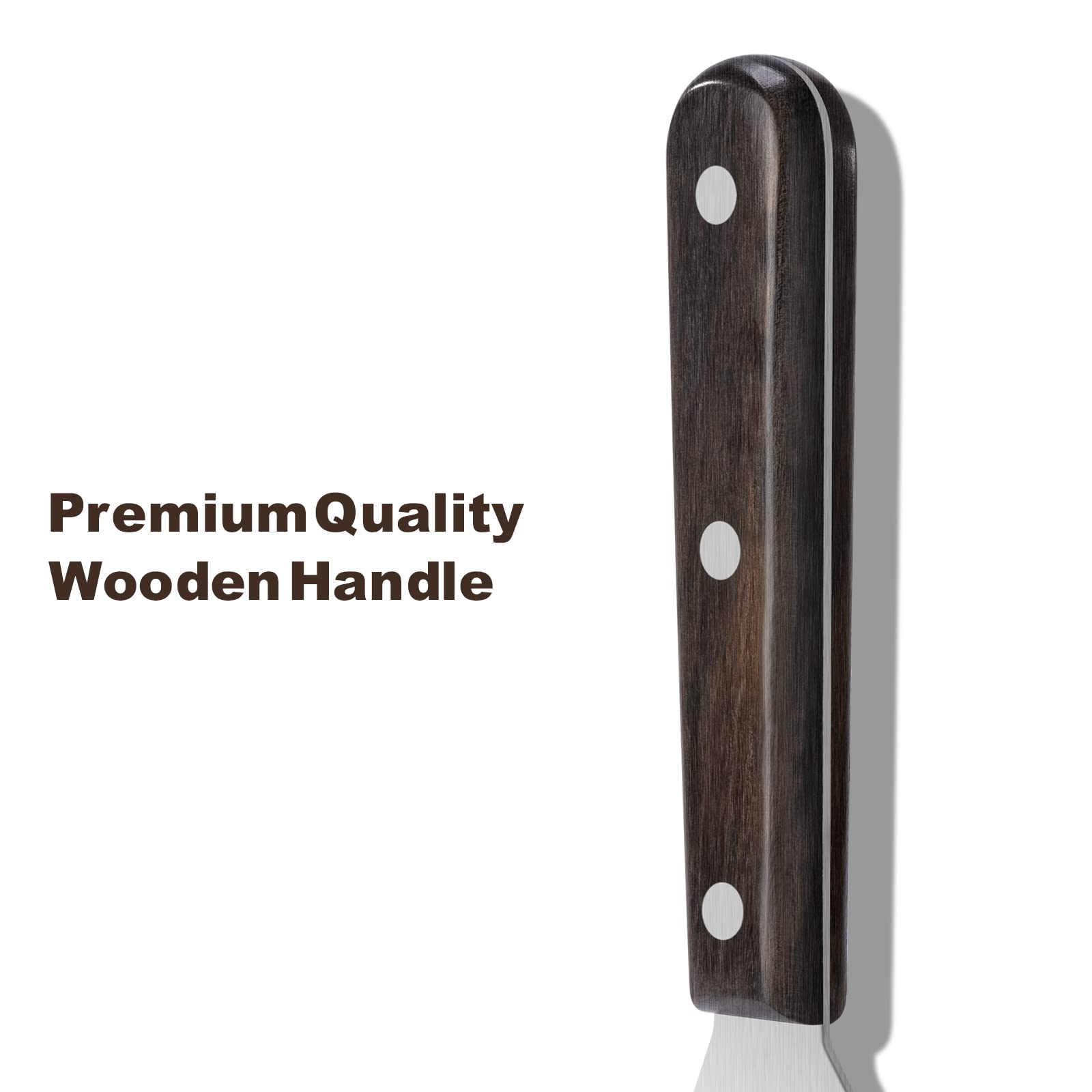 Premium Stainless Steel Fish Spatula with Slotted Design & Sloped Head - Perfect for Flipping Delicate Foods, Fish, Eggs, Patties & Fries - Ideal for Grilling, Cooking & Serving at Home, Restaurants or Outdoor BBQs
