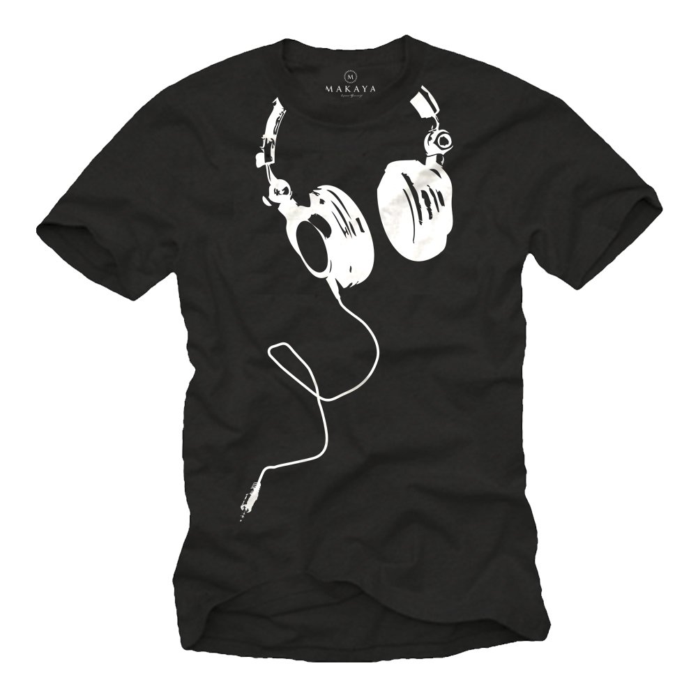 Trendy Men's Graphic T-Shirt with DJ Headphones Design - Perfect for Music Lovers, Concerts & Streetwear Fashion