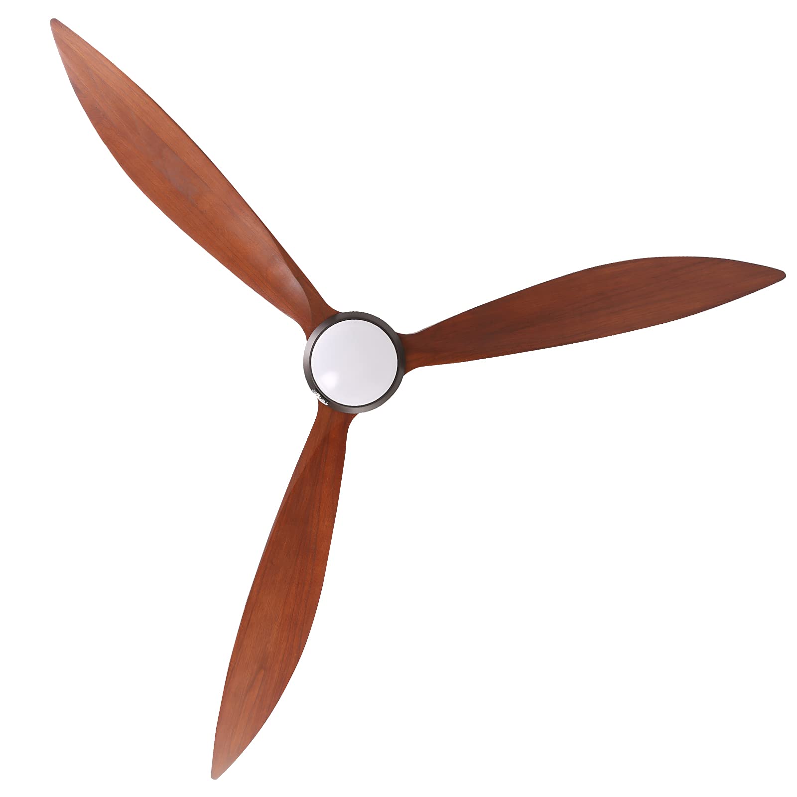 65 Inch Smart Wood Ceiling Fan with Light & Remote - ETL Certified Quiet DC Motor, 3-Blade Design for Living Room, Bedroom & Patio - Perfect for Home Cooling & Stylish Decor