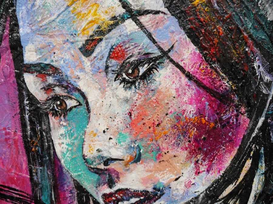 Abstract Realism Geisha Art Print - Japanese Wall Decor for Home & Office - Perfect for Living Room, Bedroom & Office Spaces