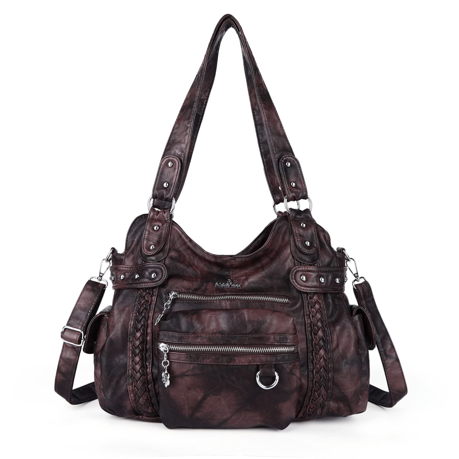 Angel Kiss Hobo Handbags for Women - Soft PU Leather Shoulder Bag Ladies Purse - Perfect for Work, Travel & Everyday Use