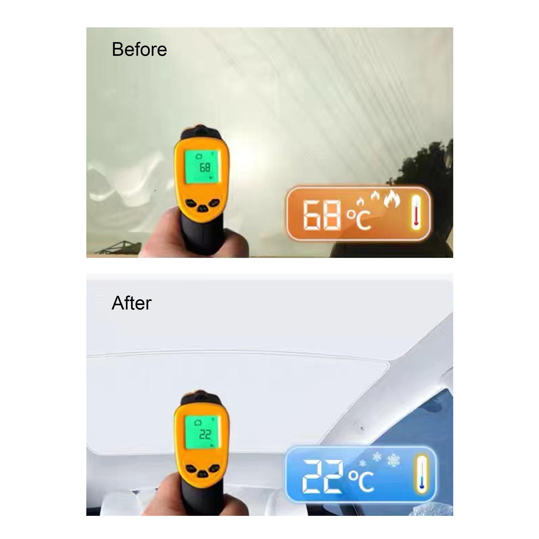 Tesla Model Y Glass Roof Sunshade - UV Protection & Heat Reduction for Summer Driving | Perfect for Road Trips & Outdoor Adventures