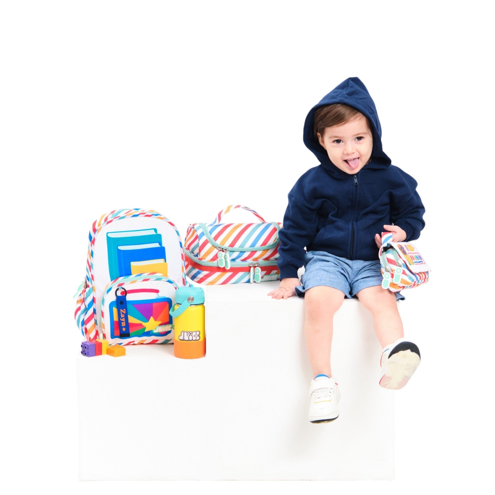My First Day Small Backpack for Kids - Lightweight School Bookbag with Adjustable Straps - Perfect for Preschool, Kindergarten & Daycare Use