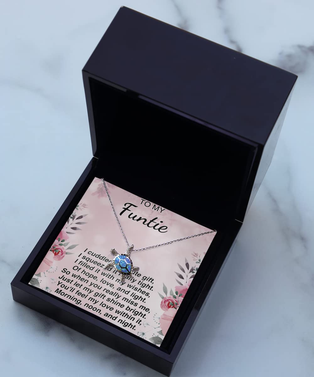 Opal Turtle Necklace in Luxury Gift Box - Sterling Silver Handmade Jewelry for Women - Meaningful Gift for Aunt, Sister & Loved Ones - Perfect for Birthdays, Anniversaries & Special Occasions