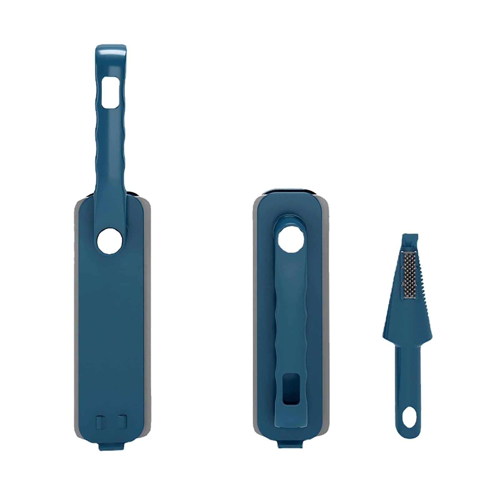 Multifunctional Folding Cleaning Brush for Floor, Tub & Tile - Heavy Duty Blue Duster for Bathroom & Kitchen Cleaning