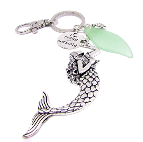 Mermaid Keychain - Unique Beach Lover Gift - Car Accessories for Ocean Enthusiasts - Perfect for Road Trips & Beach Adventures