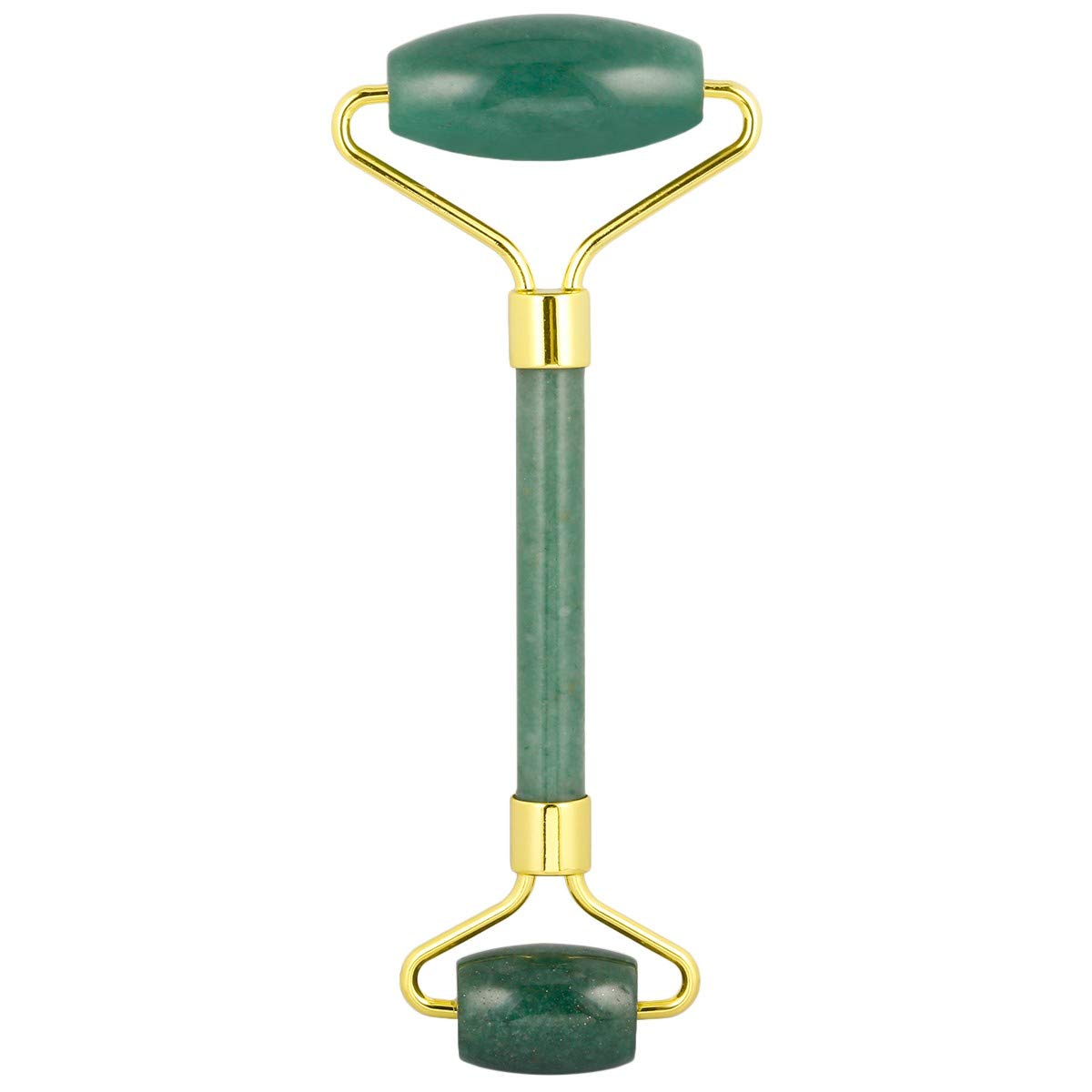 Natural Green Aventurine Crystal Facial Roller - Double Head Face & Neck Massage Tool for Anti-Aging, Wrinkle Reduction & Skin Rejuvenation | Perfect for Home Spa, Self-Care Routine & Relaxation Therapy