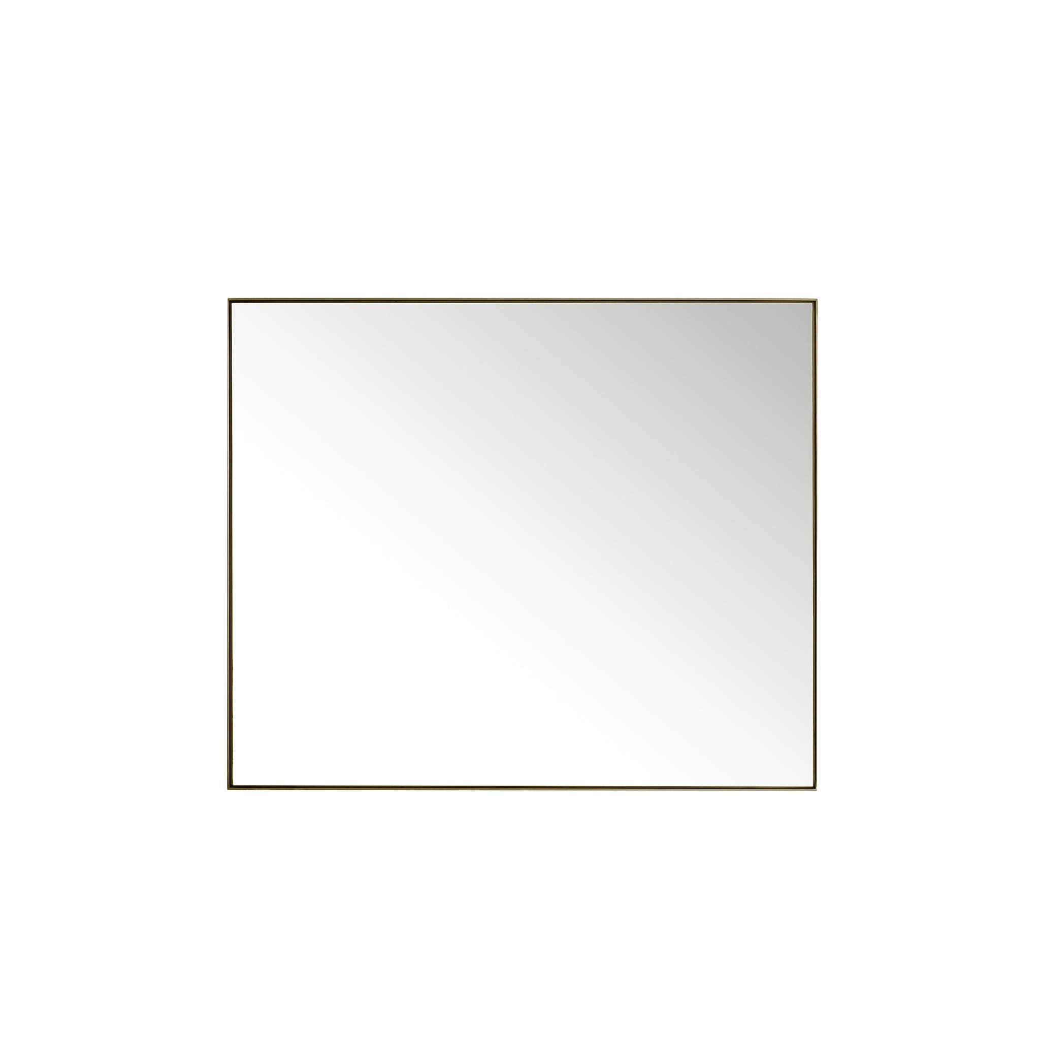 Rohe 48-Inch Round Wall Mirror with Champagne Brass Frame - Elegant Bathroom Vanity Mirror, Bedroom Decor & Entryway Statement Piece