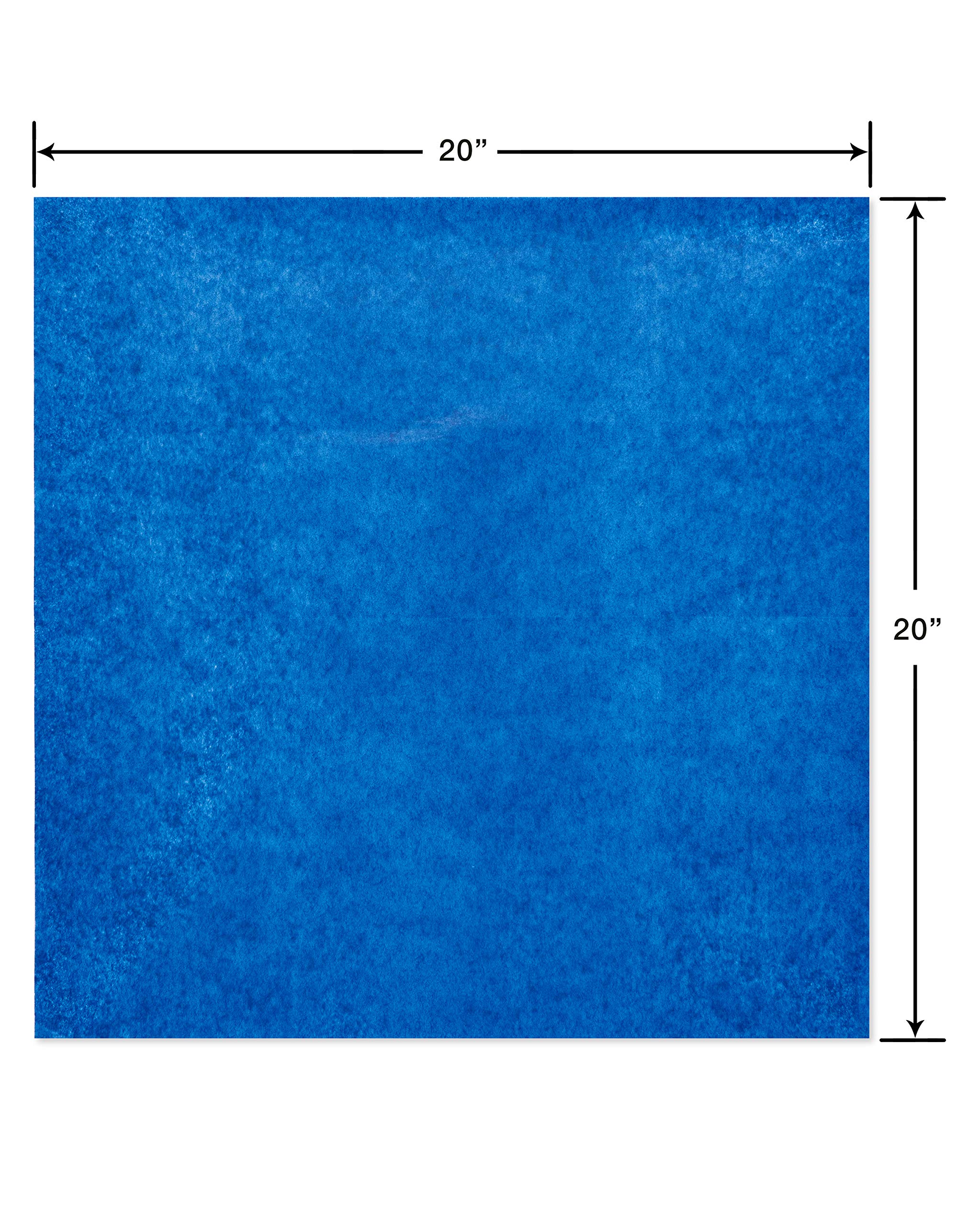American Greetings 125 Sheets 20x20 Inch Bulk Tissue Paper - White & Blue for Gift Wrapping, Christmas, Hanukkah, Birthdays, Party Decorations | Perfect for Holiday Crafts, Present Packaging & DIY Projects