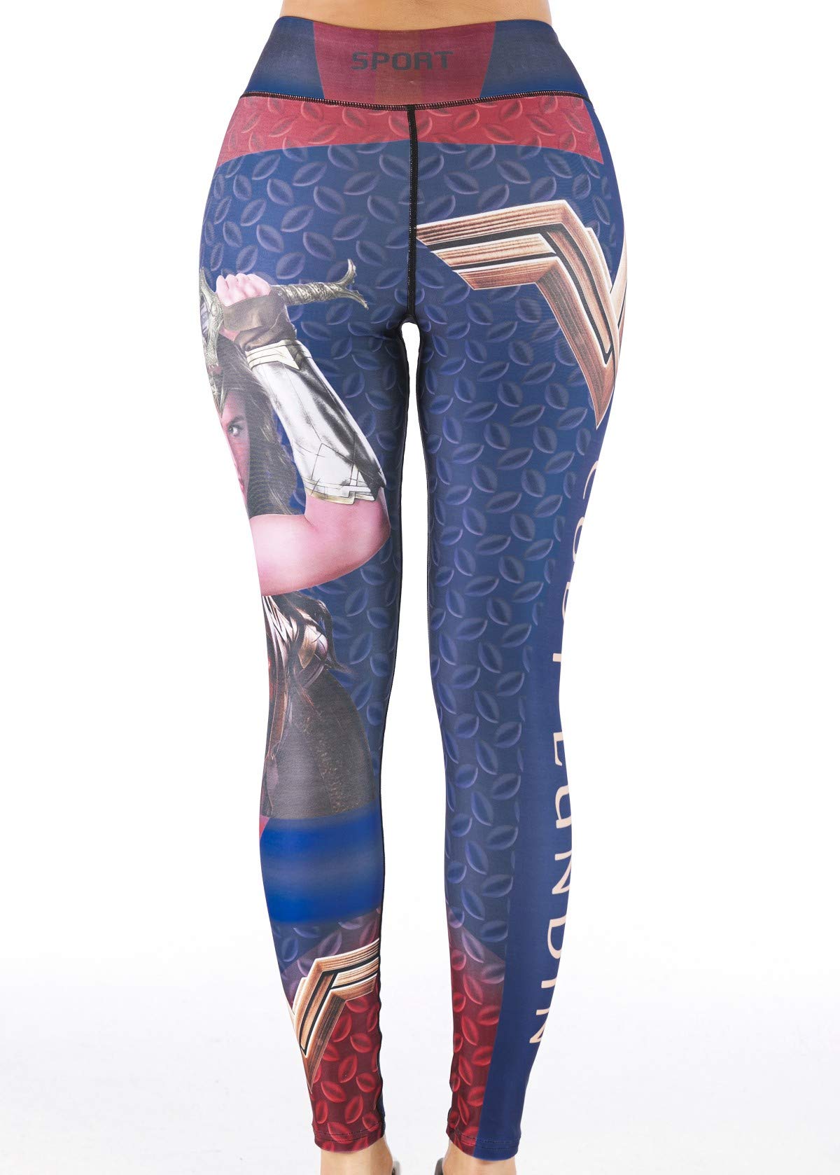 Women's Superhero Digital Print Yoga Leggings - High Waist Compression Workout Pants for Running, Gym & Casual Wear