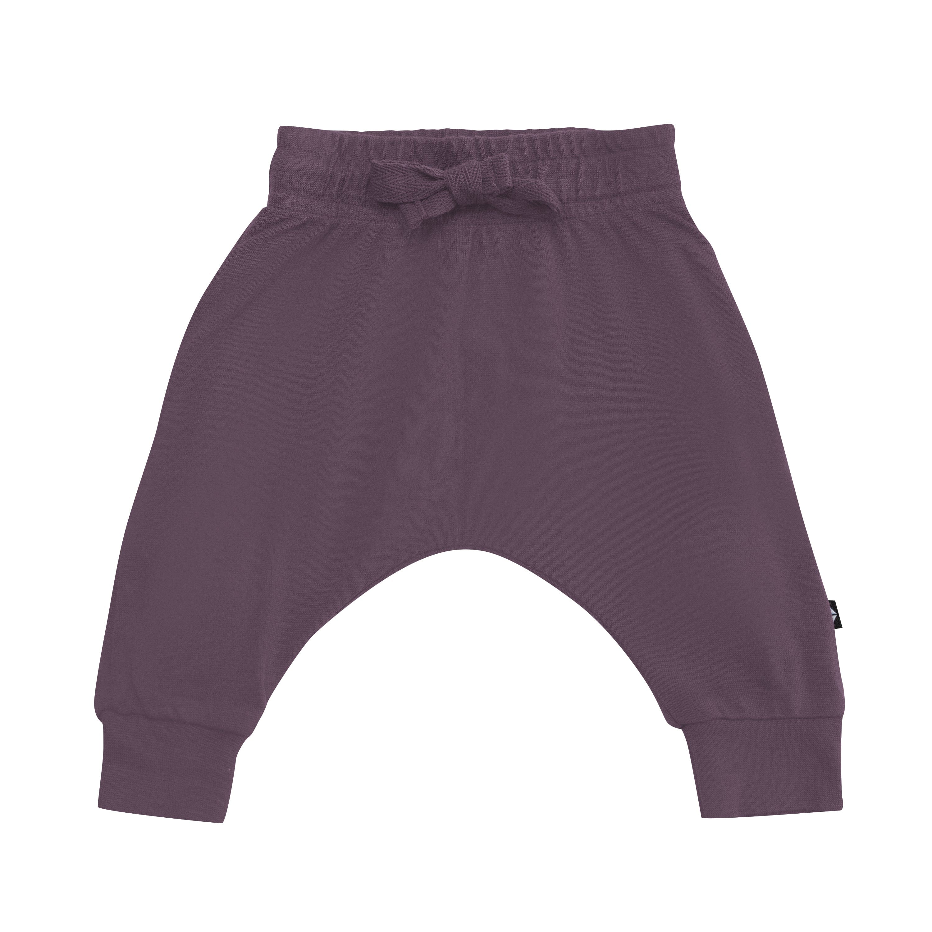 Stylish Bamboo Jersey Harem Pants in Currant Red - Soft & Comfortable Lounge Pants for Yoga, Meditation, and Relaxation at Home