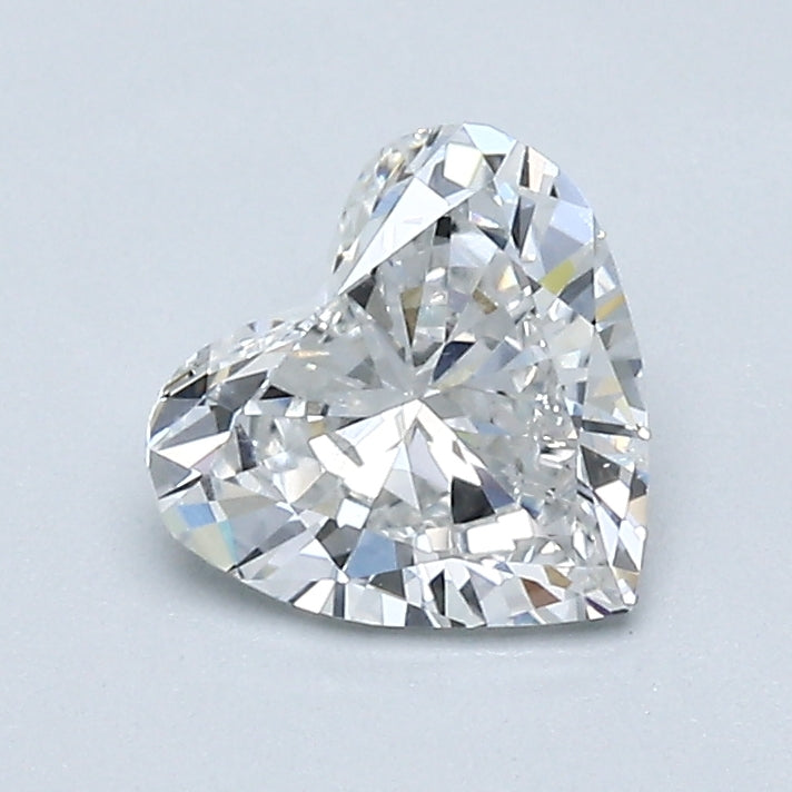 0.82 Carat F Color SI1 Clarity Heart-Shaped Diamond for Engagement Rings & Anniversary Gifts