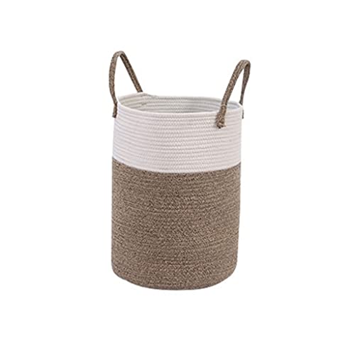 Foldable Laundry Basket for Kids - Large Cotton Linen Clothes Storage Organizer (33x33x43cm) - Perfect for Nursery, Playroom & Dorm Room Organization