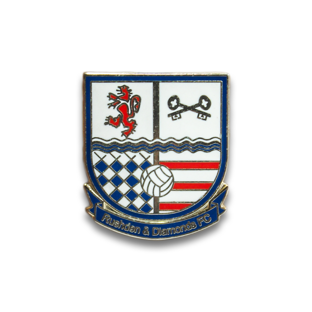 Vintage Rushden & Diamonds FC Pin Badge - Collectible Football Club Enamel Pin for Fans, Memorabilia & Gifts - Perfect for Jerseys, Hats, Bags & Display Cases