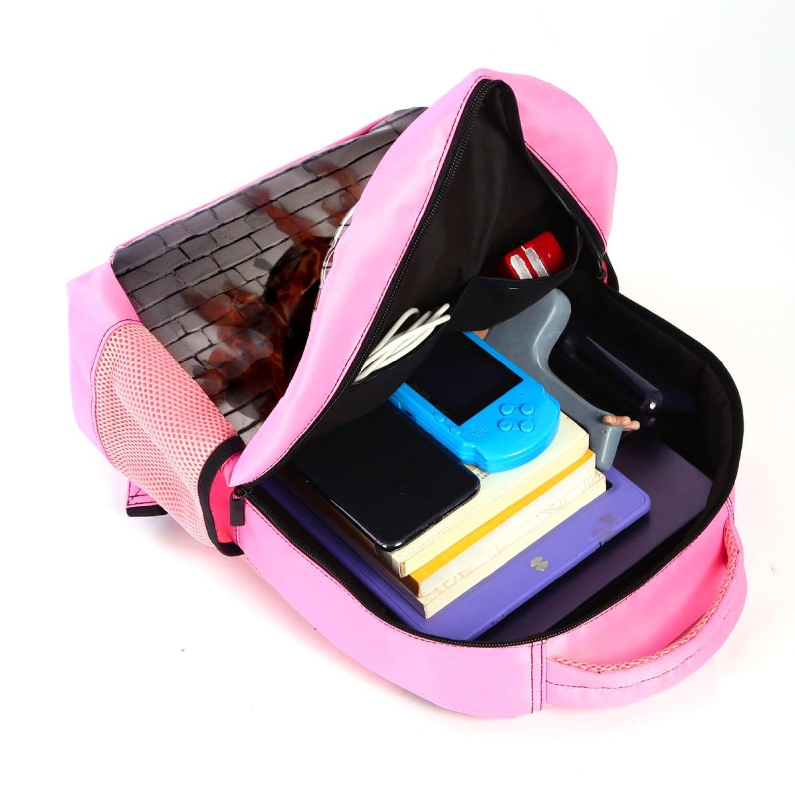 3D Pattern Basketball Backpack for Women & Men - Lightweight Travel Backpack with USB Charging Port - Perfect for School, Gym, Hiking and Daily Commute