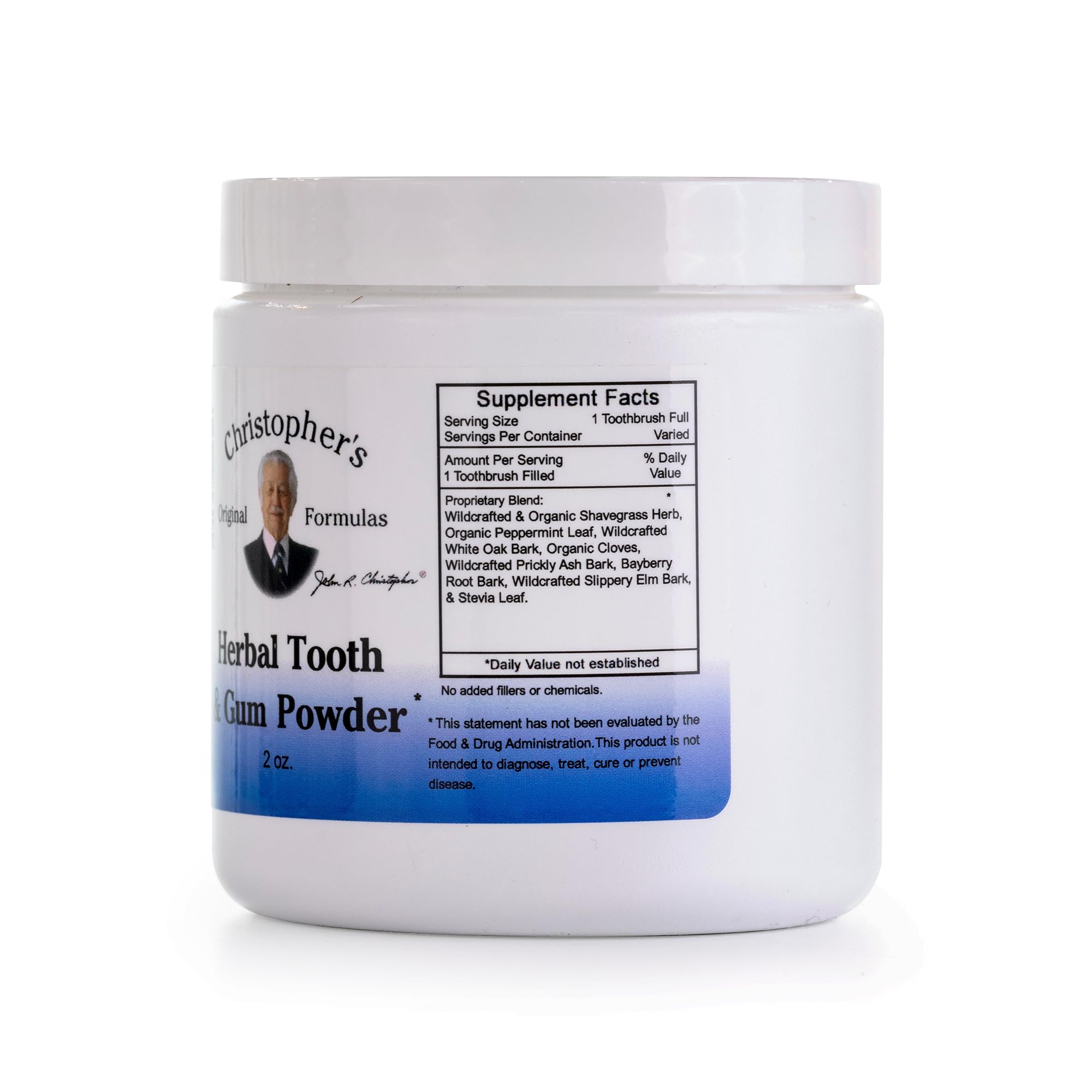 Christopher's Original Formulas Herbal Tooth and Gum Powder - Natural Dental Care for Teeth Whitening & Gum Health | Organic Tooth Powder for Sensitive Teeth, Bad Breath & Plaque Removal | Perfect for Travel & Eco-Friendly Oral Hygiene