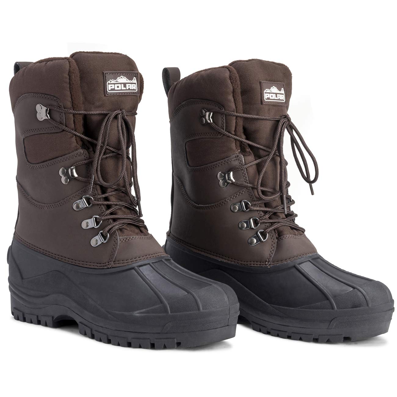 Men's Polar Snow Hiking Boots - Waterproof Thermal Safety for Winter Outdoor