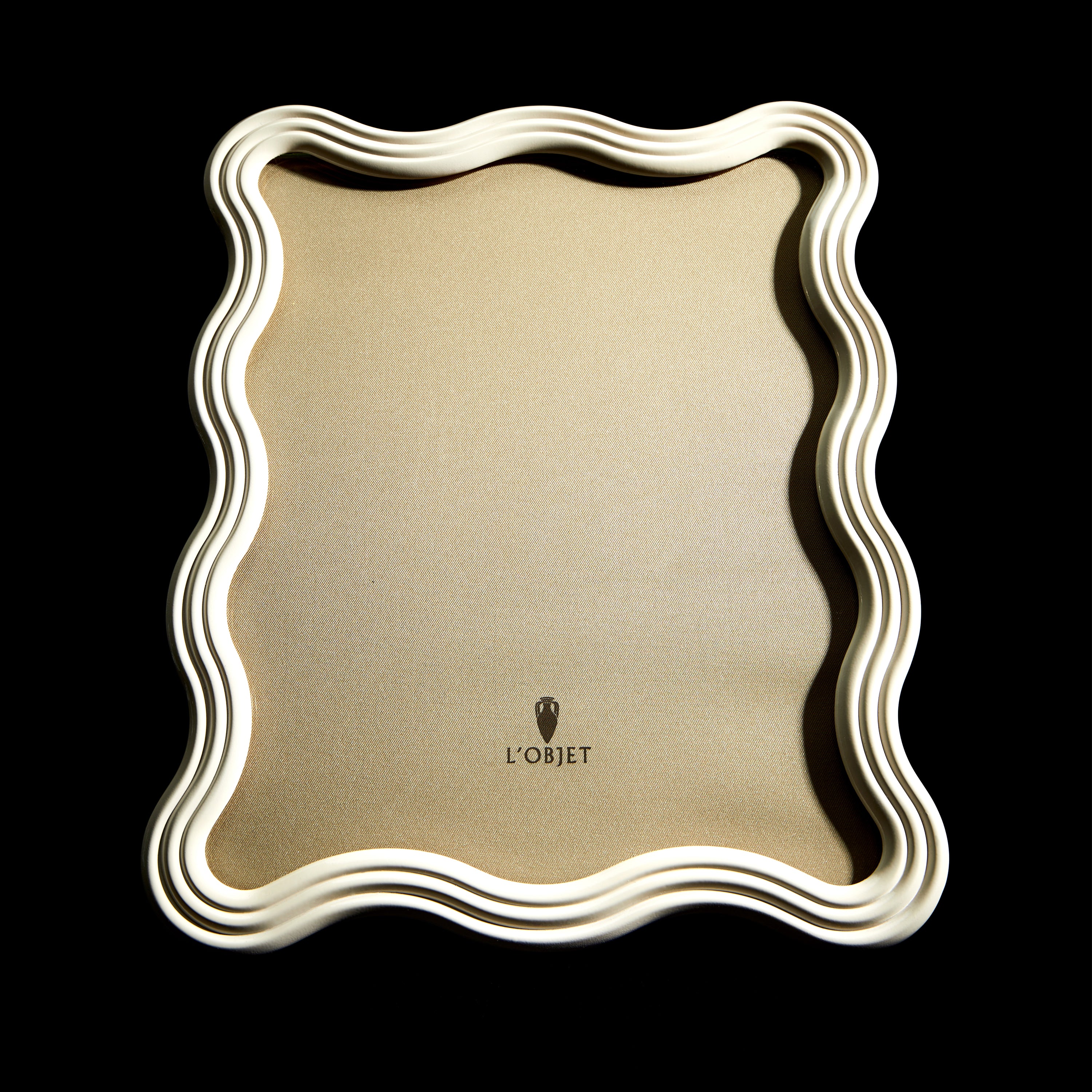 Ripple Frame Platinum 8x10 - Elegant Photo Frame for Wall Decor, Wedding, Anniversary & Home Display