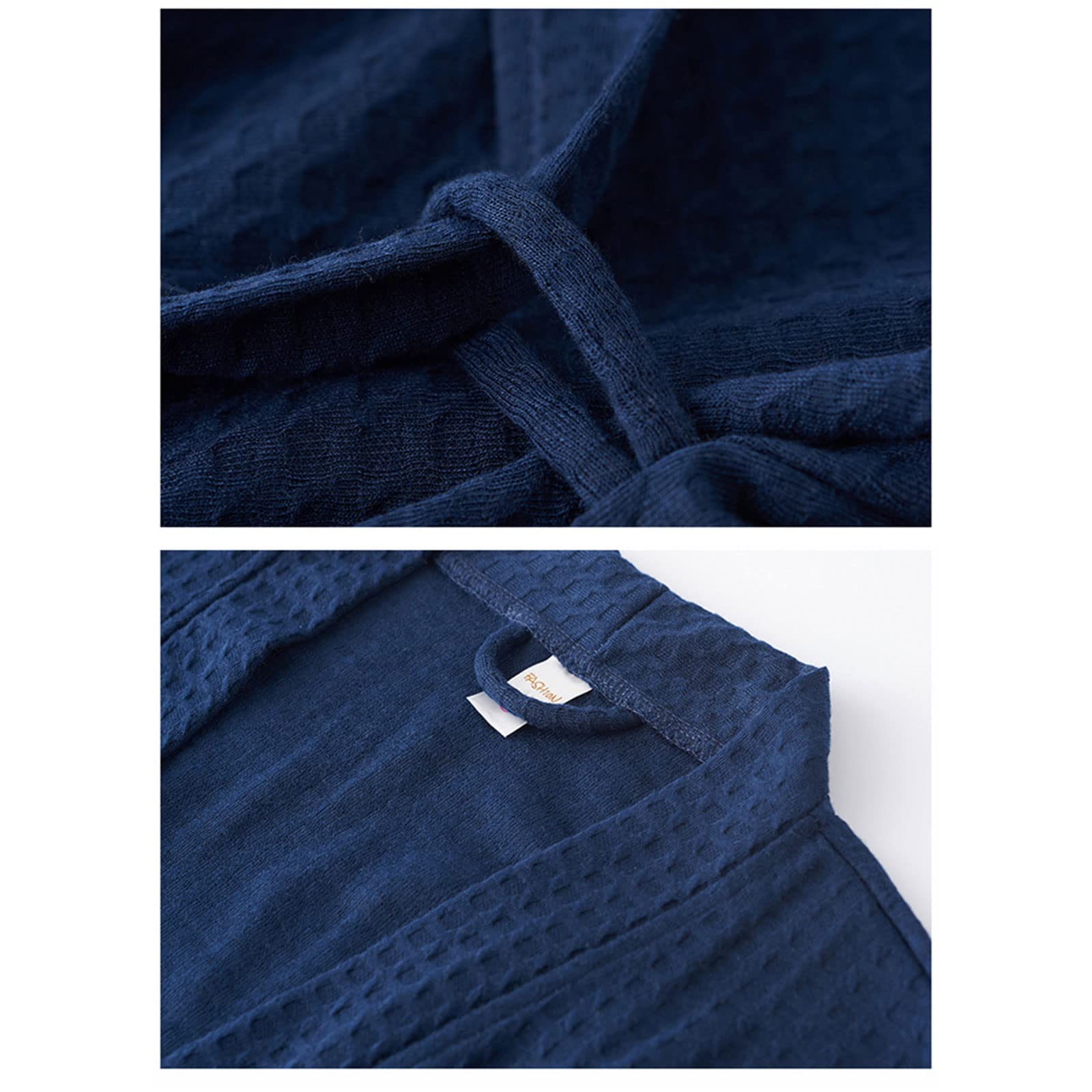 Premium Unisex Waffle Bathrobe - Super Absorbent Cotton Robe for Women & Men | Spa, Hotel, Lounge Wear | Cozy Sleepwear & Dressing Gown for Home Relaxation