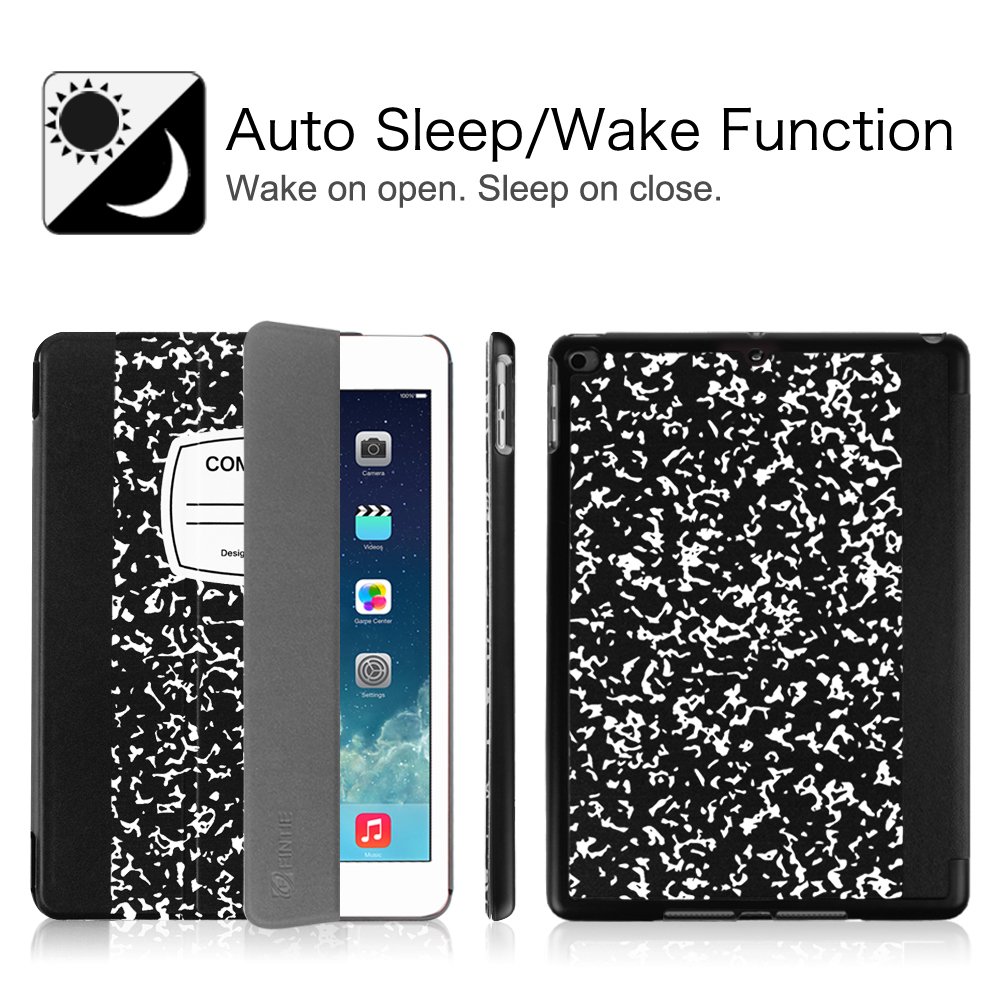 Fintie SlimShell Protective Case for iPad 6th/5th Gen (2018/2017 Model) & iPad Air 2/Air 1 - 9.7 Inch Lightweight Stand Cover with Auto Sleep/Wake - Perfect for Work, School & Travel
