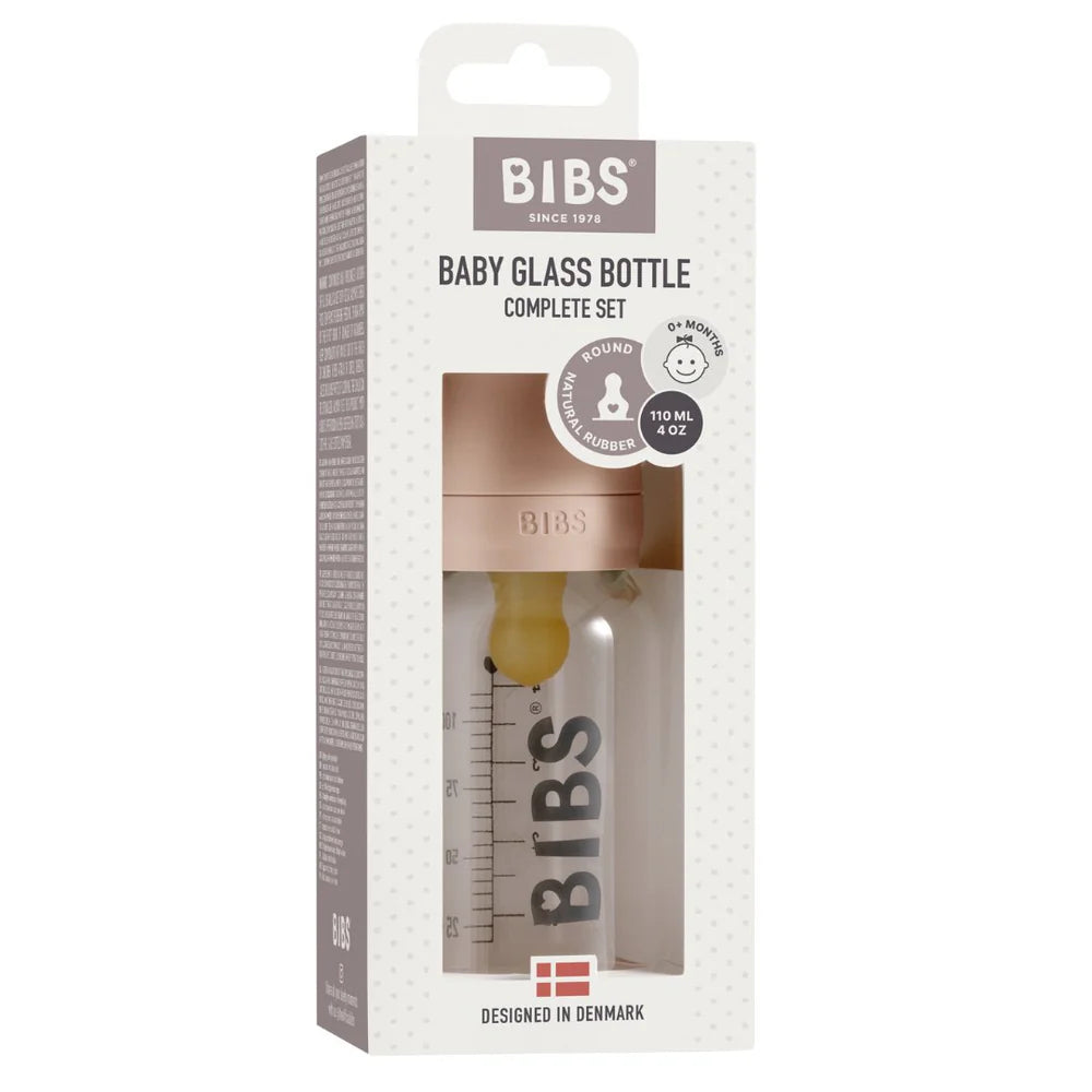 Premium Glass Baby Bottles Set - 110ml (4oz) BPA-Free, Anti-Colic, Easy Grip - Perfect for Newborns, Infants & Toddlers - Ideal for Feeding, Travel & Daycare Use