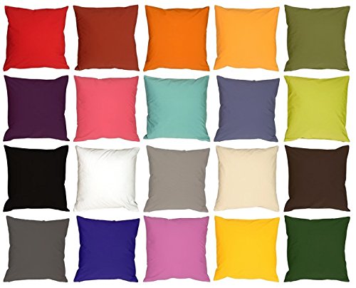 20x20 Rust Cotton Throw Pillow - Bohemian Caravan Décor for Sofa, Bed & Outdoor Use - Soft Decorative Cushion Cover