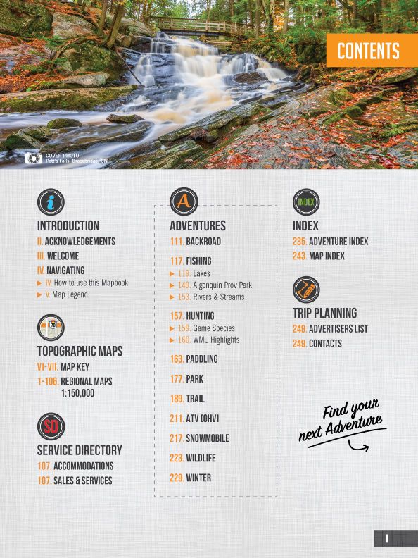 Backroad Mapbooks Cottage Country Ontario 7th Edition - Detailed Travel Maps for Outdoor Adventures, Hiking, and Camping in Ontario's Cottage Country