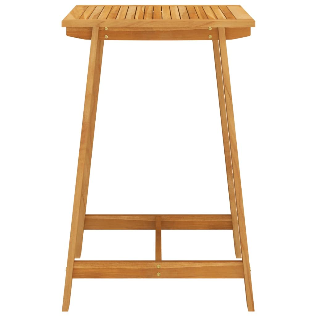 Solid Acacia Wood Outdoor Bar Table - 27.6