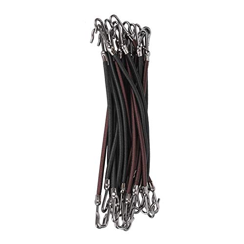 20pcs Hair Bungee Cords with Hooks - Stretchable Ponytail Holders for Women & Girls - No Damage Elastic Hair Ties for Running, Yoga, Workout and Daily Styling